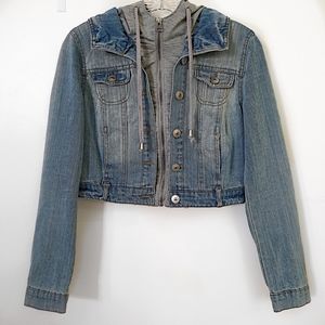 (NWOT) Delias Denim Cropped Jacket/Hoodie